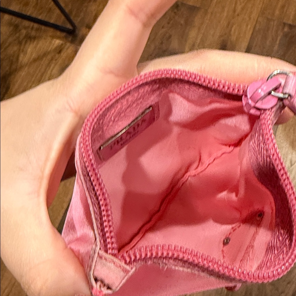 Prada Bubblegum Pink Mini Travel Nylon Pouch - Picture 4 of 6